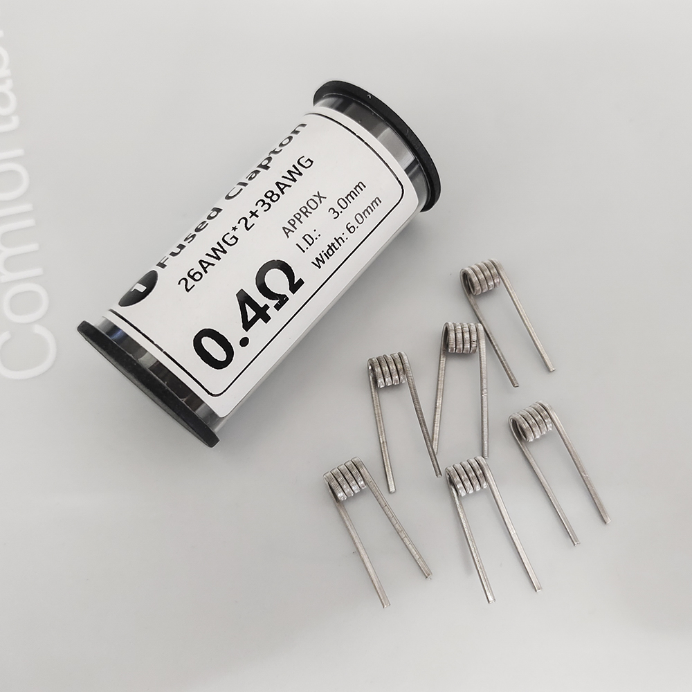 Tools Vape - 6 Stück Ni80 26x2+38AWG ID3.0 0,4