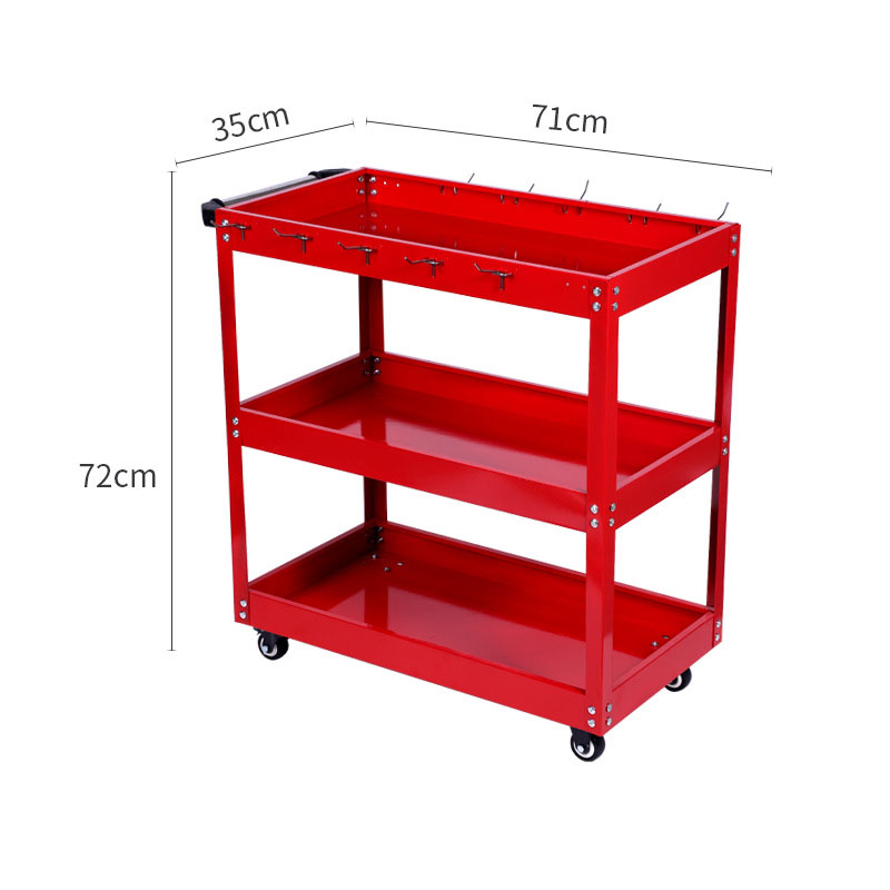 3-stöckiger Rollwerkzeugwagen, – Tools Trolley For Workshop Bewertung und Preis