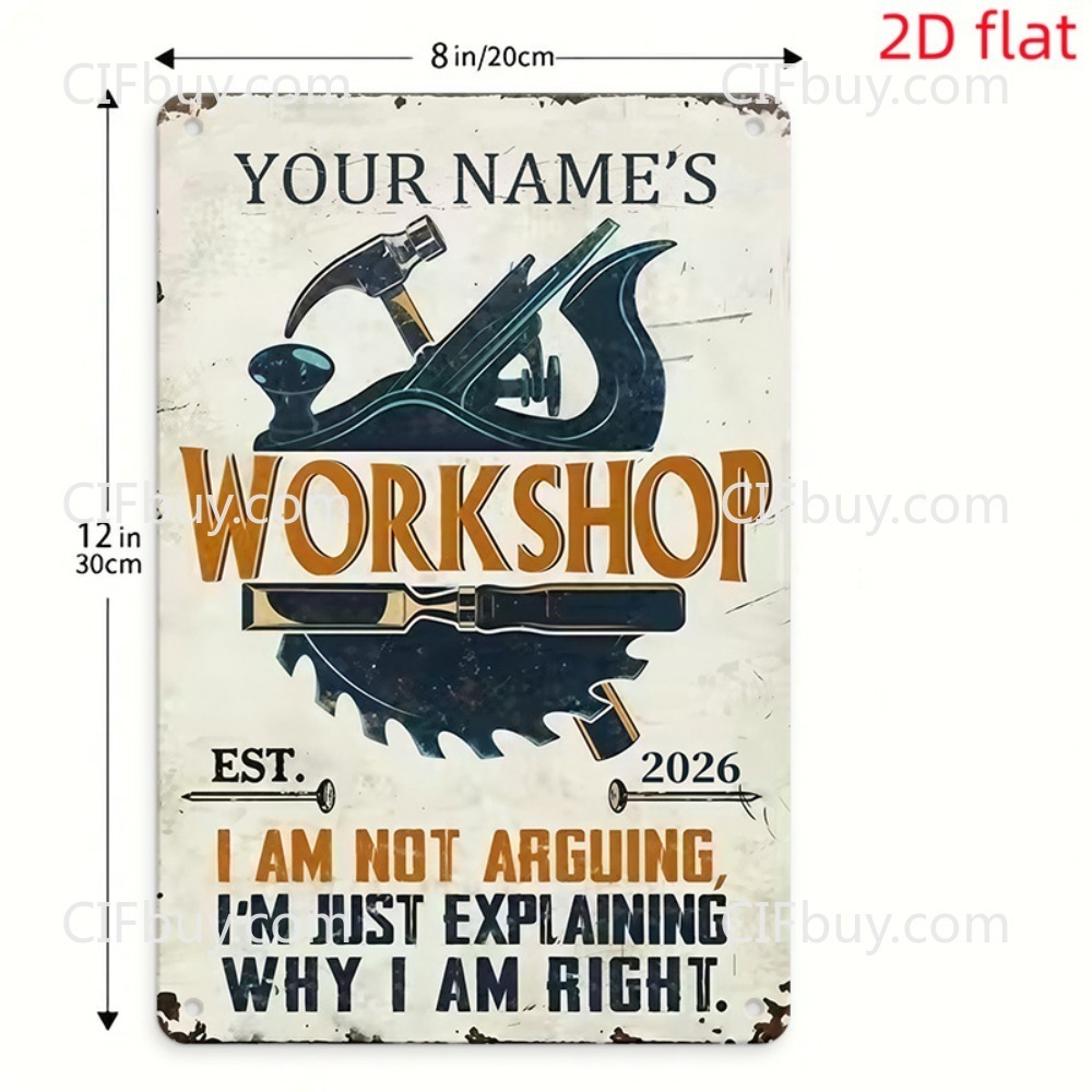 Individuelles Namensschild aus – Workshop Tools With Name Bewertung und Preis